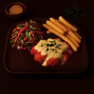 Σνίτσελ Κοτόπουλο à la Crème